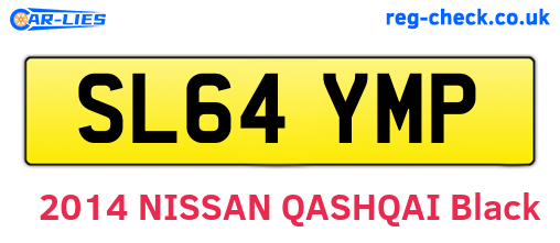 SL64YMP are the vehicle registration plates.