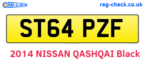 ST64PZF are the vehicle registration plates.