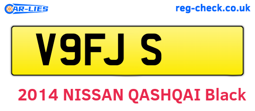 V9FJS are the vehicle registration plates.