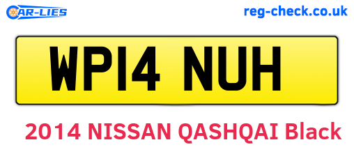 WP14NUH are the vehicle registration plates.