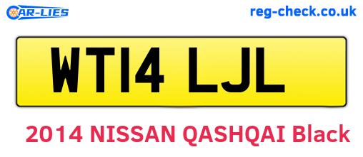 WT14LJL are the vehicle registration plates.