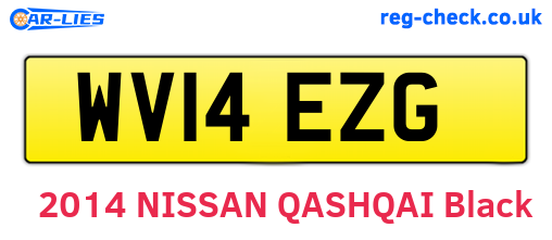 WV14EZG are the vehicle registration plates.