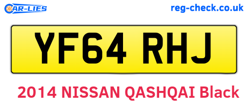 YF64RHJ are the vehicle registration plates.