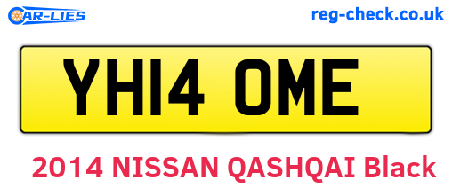 YH14OME are the vehicle registration plates.
