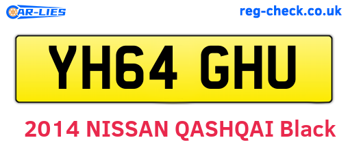 YH64GHU are the vehicle registration plates.