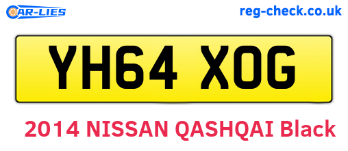 YH64XOG are the vehicle registration plates.