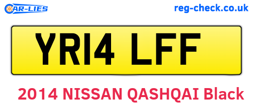 YR14LFF are the vehicle registration plates.