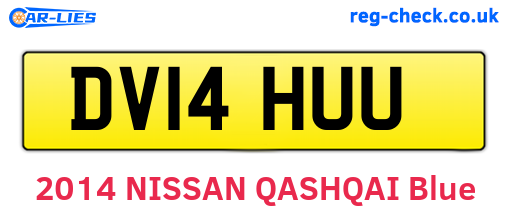 DV14HUU are the vehicle registration plates.