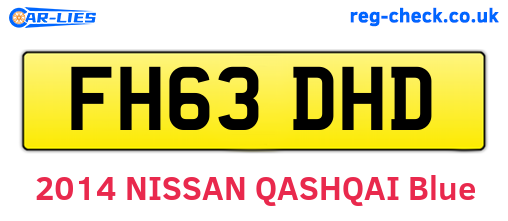 FH63DHD are the vehicle registration plates.