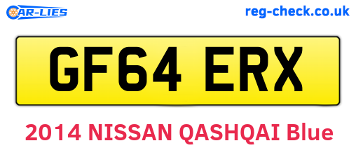 GF64ERX are the vehicle registration plates.