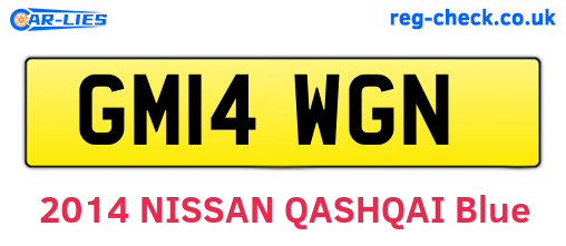 GM14WGN are the vehicle registration plates.