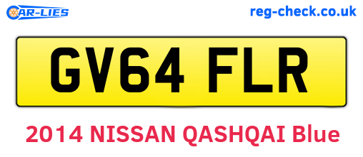 GV64FLR are the vehicle registration plates.