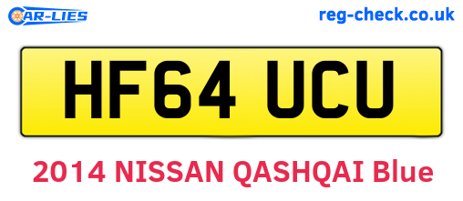 HF64UCU are the vehicle registration plates.