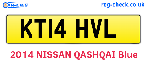 KT14HVL are the vehicle registration plates.