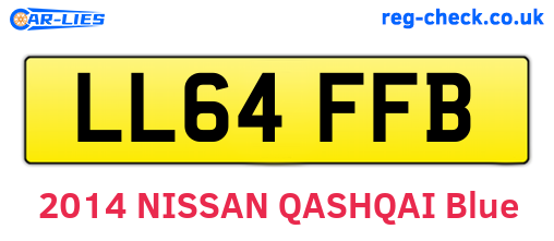 LL64FFB are the vehicle registration plates.