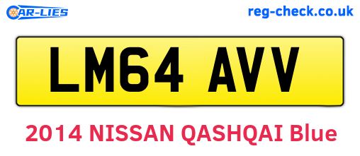 LM64AVV are the vehicle registration plates.