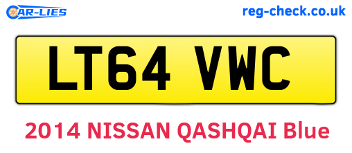 LT64VWC are the vehicle registration plates.
