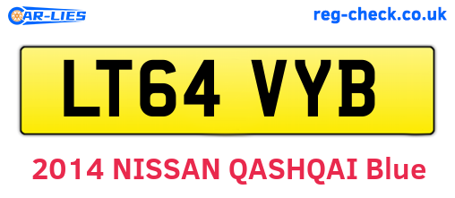 LT64VYB are the vehicle registration plates.