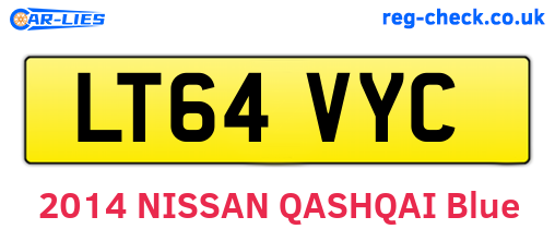 LT64VYC are the vehicle registration plates.