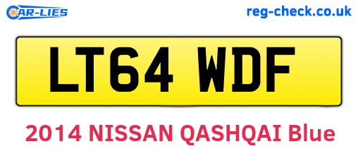 LT64WDF are the vehicle registration plates.