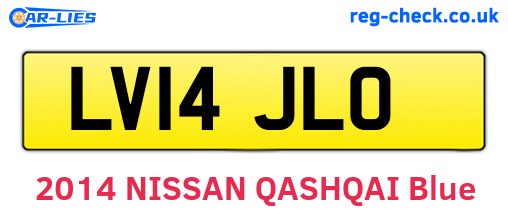 LV14JLO are the vehicle registration plates.