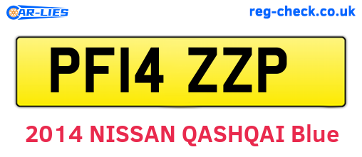 PF14ZZP are the vehicle registration plates.