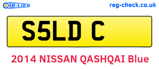 S5LDC are the vehicle registration plates.