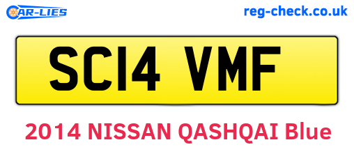 SC14VMF are the vehicle registration plates.