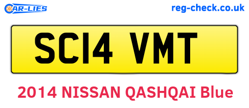 SC14VMT are the vehicle registration plates.
