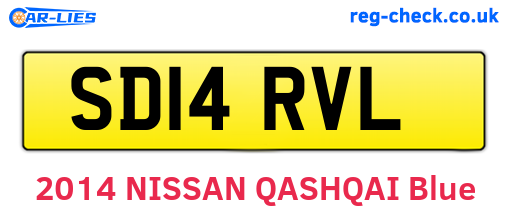 SD14RVL are the vehicle registration plates.