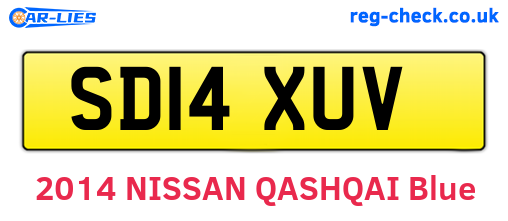 SD14XUV are the vehicle registration plates.