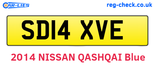 SD14XVE are the vehicle registration plates.
