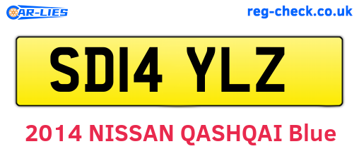 SD14YLZ are the vehicle registration plates.