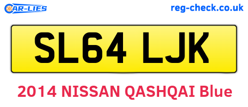 SL64LJK are the vehicle registration plates.