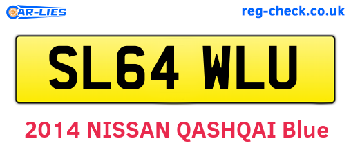 SL64WLU are the vehicle registration plates.