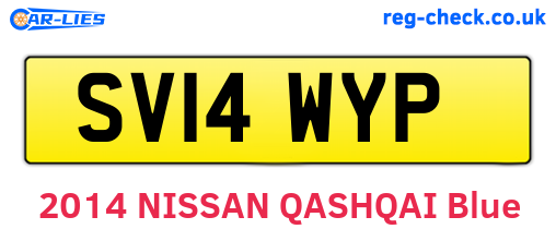 SV14WYP are the vehicle registration plates.