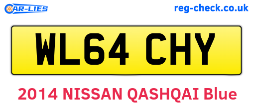 WL64CHY are the vehicle registration plates.