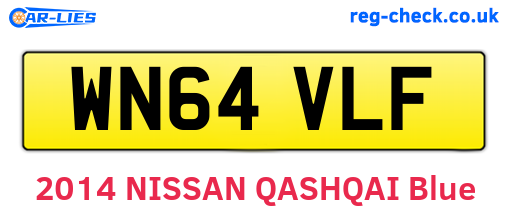 WN64VLF are the vehicle registration plates.