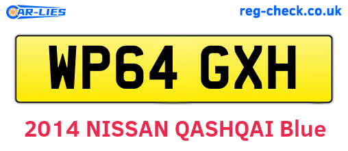 WP64GXH are the vehicle registration plates.