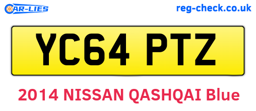 YC64PTZ are the vehicle registration plates.