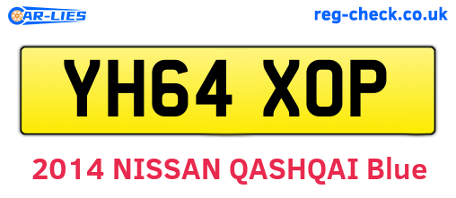 YH64XOP are the vehicle registration plates.