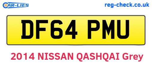 DF64PMU are the vehicle registration plates.