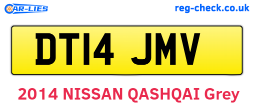 DT14JMV are the vehicle registration plates.