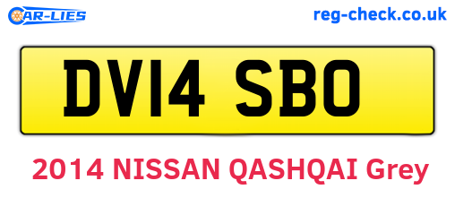 DV14SBO are the vehicle registration plates.