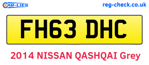 FH63DHC are the vehicle registration plates.