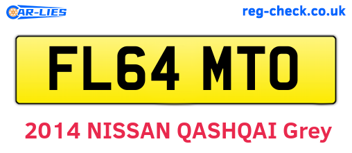 FL64MTO are the vehicle registration plates.