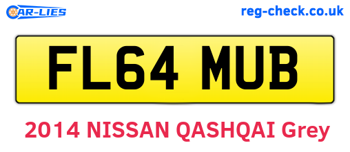 FL64MUB are the vehicle registration plates.