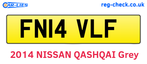 FN14VLF are the vehicle registration plates.