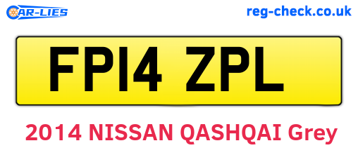 FP14ZPL are the vehicle registration plates.