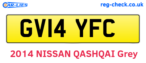 GV14YFC are the vehicle registration plates.